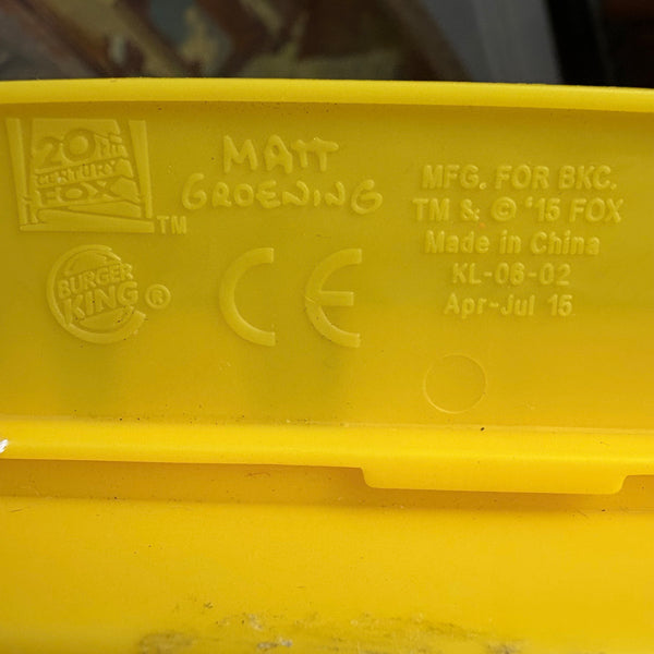 Vintage The Simpsons School Bus Pencil Case Matt Groening 20th Century Fox für Burger King