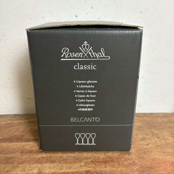 Vintage 4 Likörkelche Belcanto von Rosenthal OVP