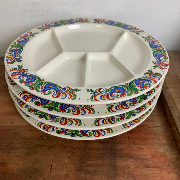 Vintage Fondue Teller von Villeroy und Boch