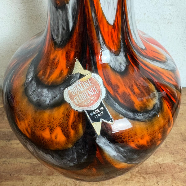 Opaline Florence Vase von Vetreria Barieri