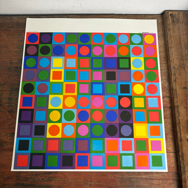 Offsetdruck Plakat Planetarische Folklore von Victor Vasarely Galerie Thomas München