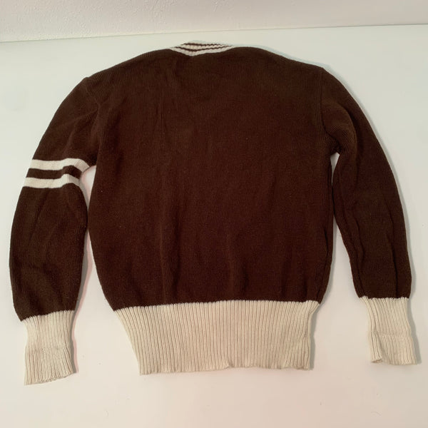 Original 70er Jahre Pullover mit V Ausschnitt