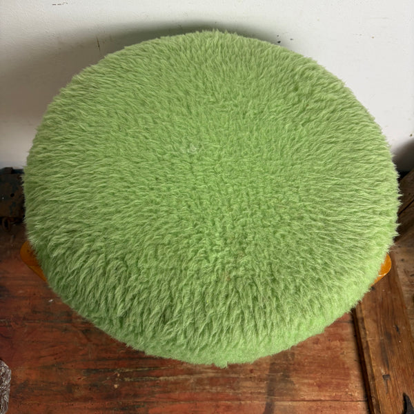 Vintage Mid Century Hocker grün