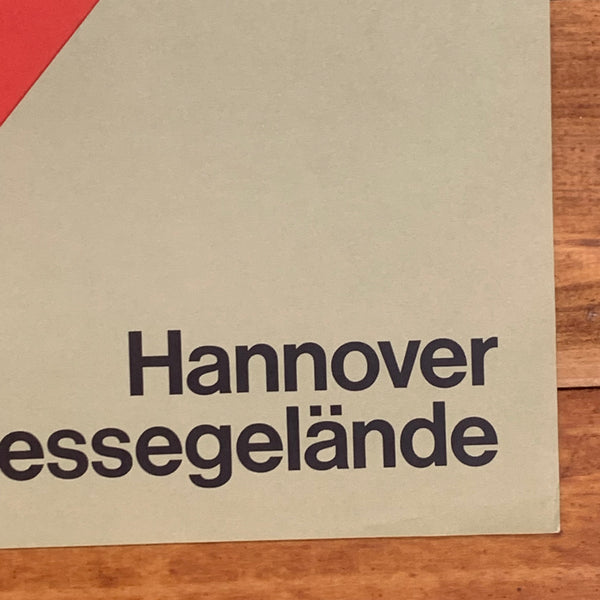 Ausstellungsplakat Constructa II Hannover Messe 1967