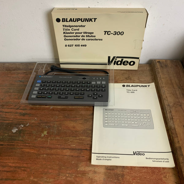 Vintage Titelgenerator Title Card TC-300 Video Blaupunkt