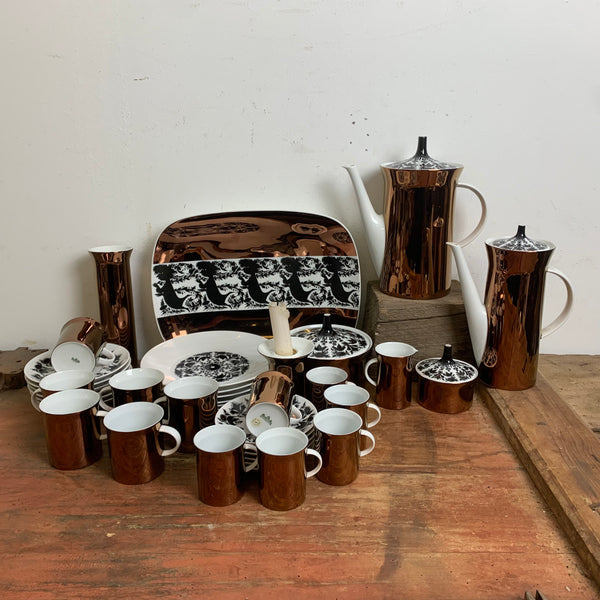 Kaffeeservice und Mokkaservice Hilton von Björn Wiinblad für Rosenthal