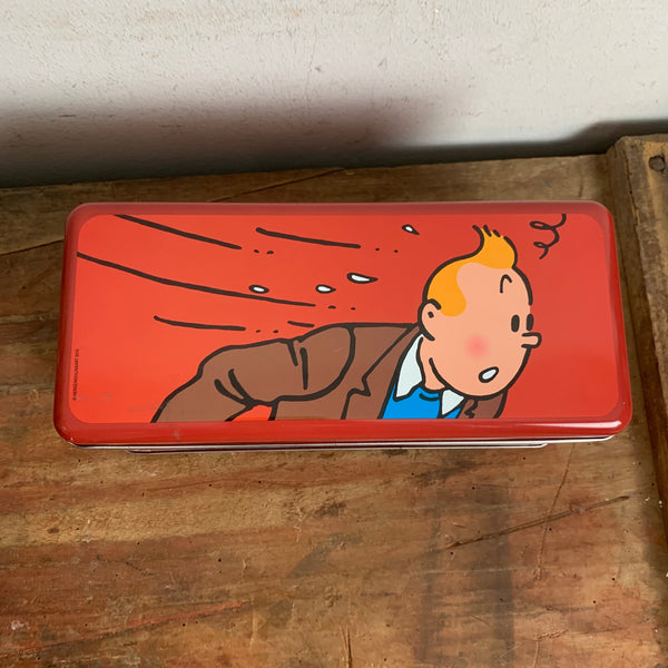 Vintage Blechdose Tim und Struppi