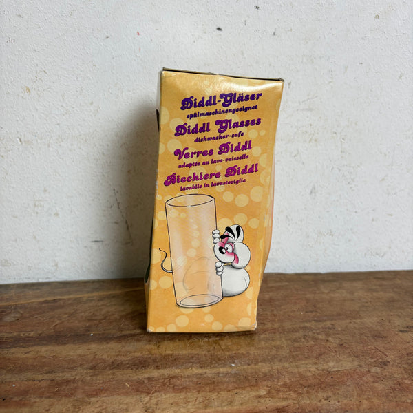 Vintage Diddl Trinkglas OVP