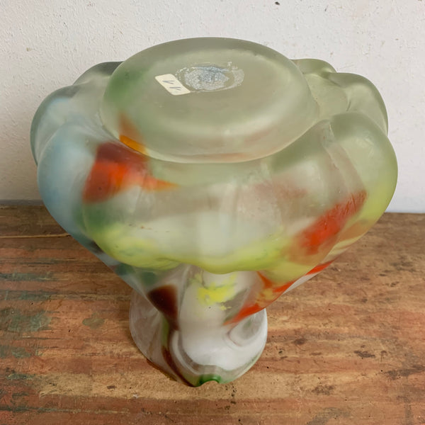 Vintage filigrane bunte Murano Vase