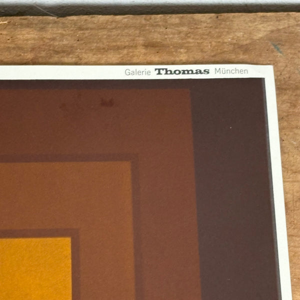 Offsetdruck Plakat Aara von Josef Albers Galerie Thomas München