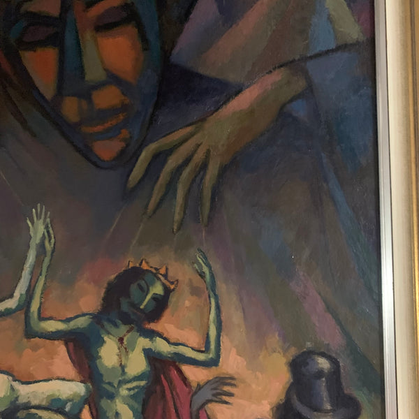 Ölgemälde Der Puppenspieler von Eduard Matras