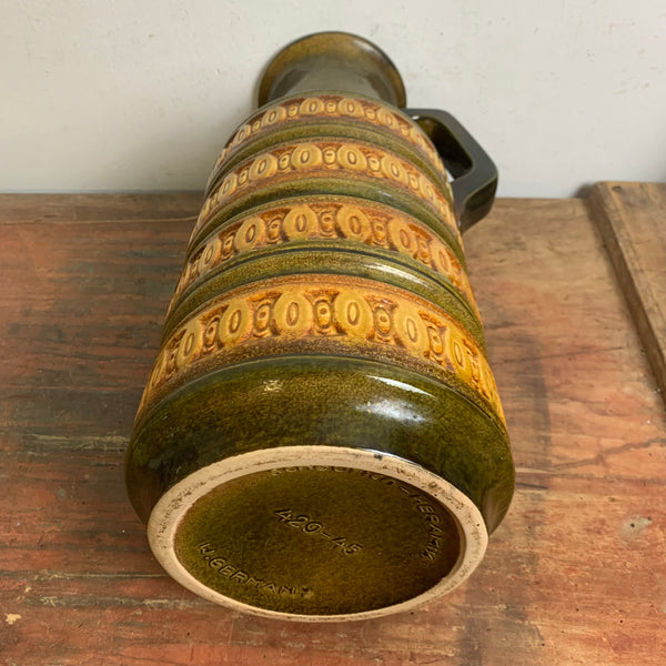 Vintage Keramik Vase Tundra von Scheurich 429-45