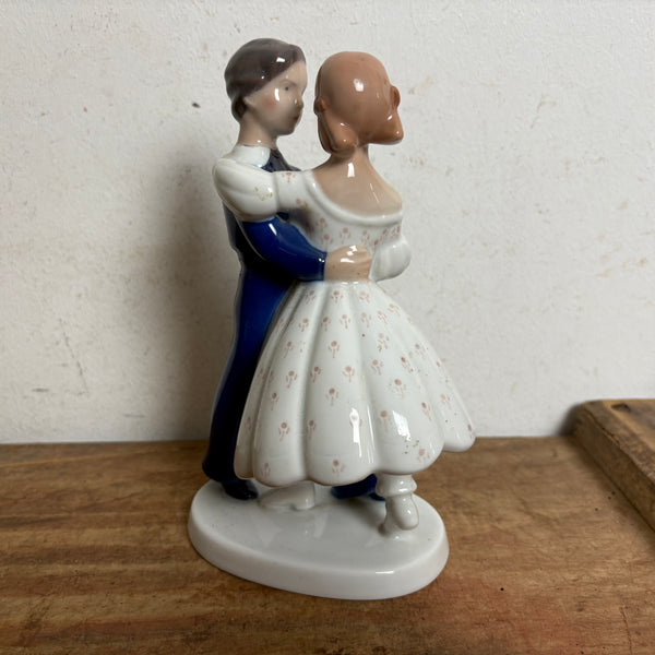Vintage Porzellan Figur tanzendes Paar von Claire Weiss für Bing und Gröndahl