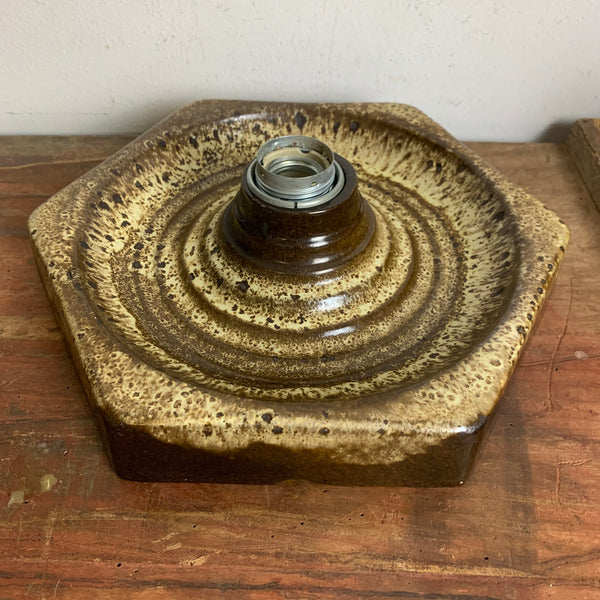 Fat Lava Wand Lampe braun