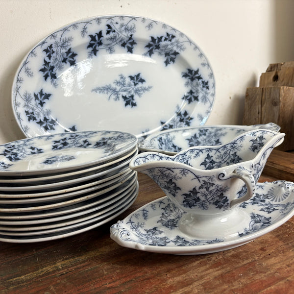 Antikes Tafelservice Elbe von Villeroy und Boch Mettlach