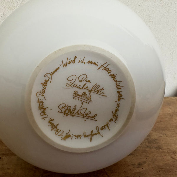 Vintage Porzellan Vase Die Zauberflöte von Björn Wiinblad für Rosenthal