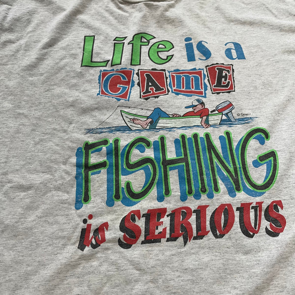 Graphic Tee mit Fishing print - Vintage