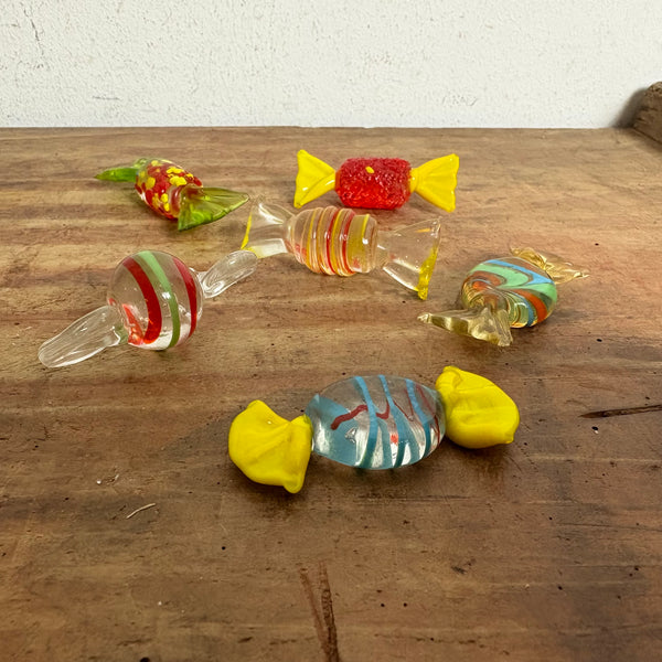 6 vintage Murano Glas Bonbon