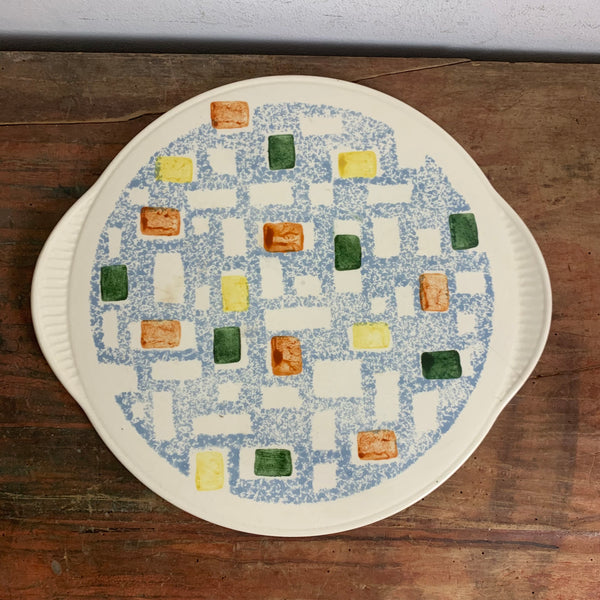 Vintage Mid Century Kuchenplatte Tortenteller von Staffel Limburg Dom Keramik