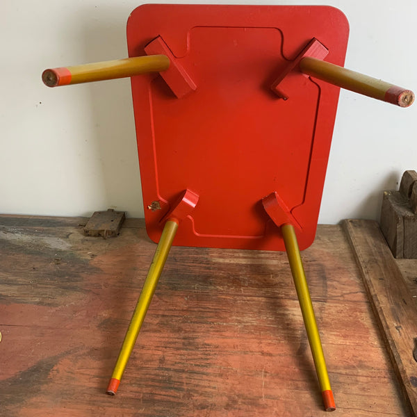 Vintage Sowjetischer Holztisch UdSSR Khokhloma