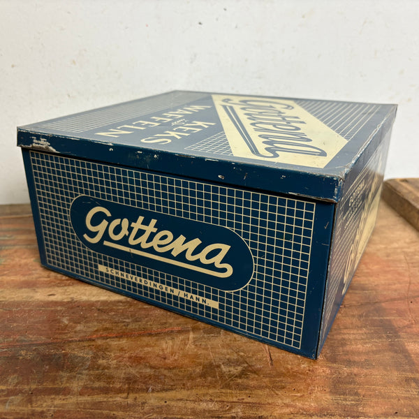 Vintage Blechdose Keks und Waffeln Gottena