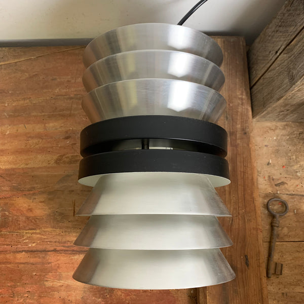 Vintage Space Age Lamellen Lampe von Doria Leuchten