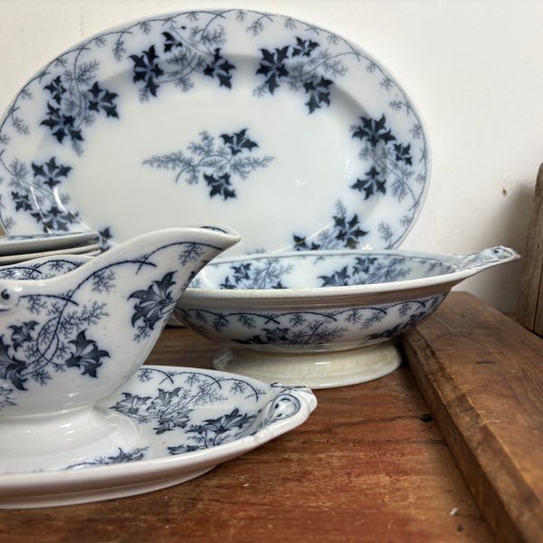 Antikes Tafelservice Elbe von Villeroy und Boch Mettlach