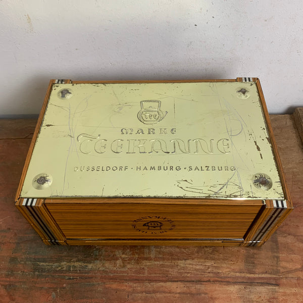 Vintage Blechdose Teekanne
