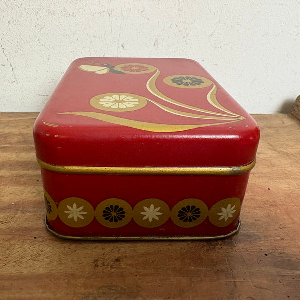 Vintage Blechdose Keksdose Schmetterlings-Dose von Eva Grossberg für Bahlsen