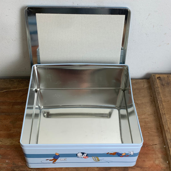 Vintage Blechdose Tim und Struppi Winter 3