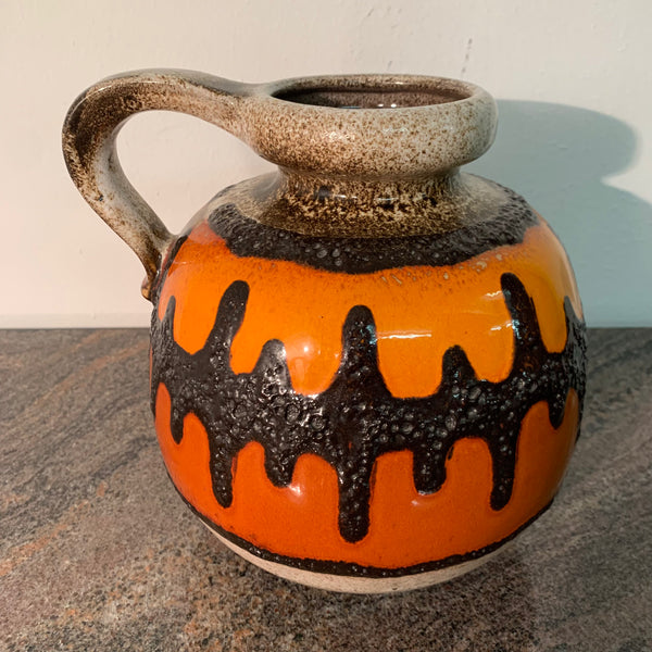 Keramik Vase 484 - 17 von Scheurich in orange