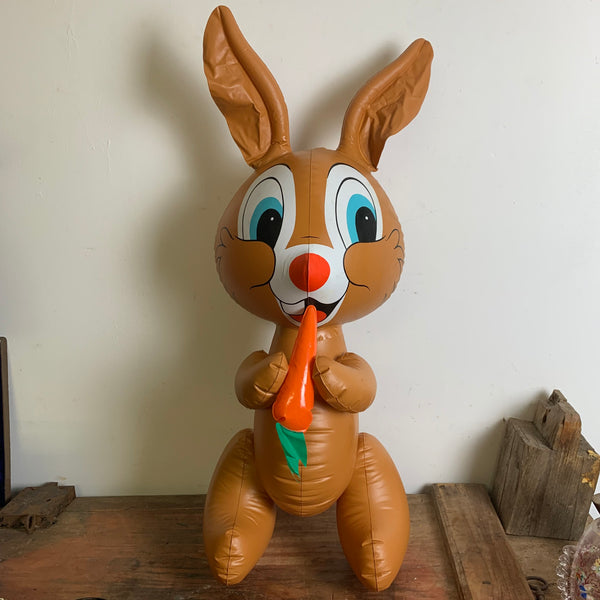 Vintage aufblasbare Figur Hase Klopfer von Walt Disney