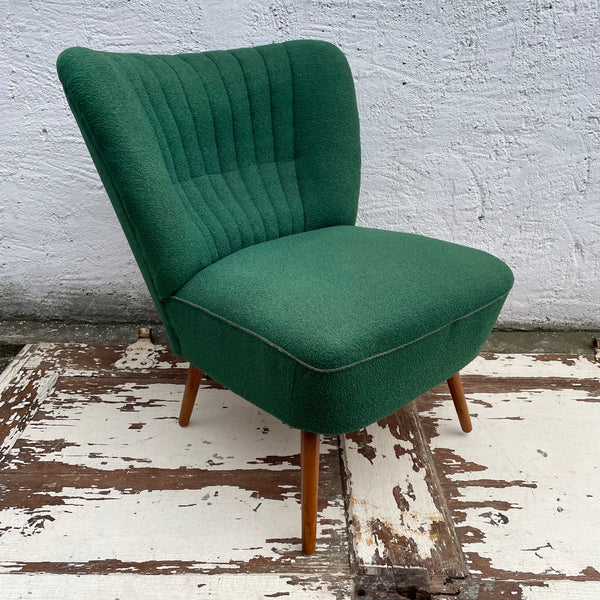 Mid Century Cocktailsessel in grün