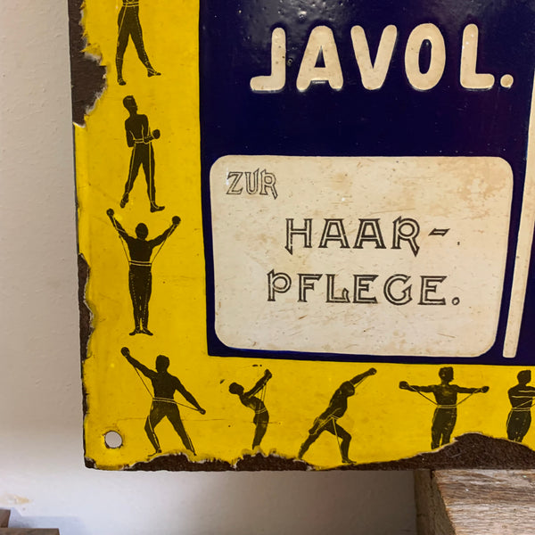 Antikes Emaille Schild Exterikultur