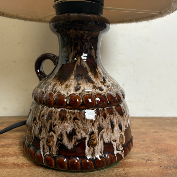Vintage Keramik Lampe von Pan