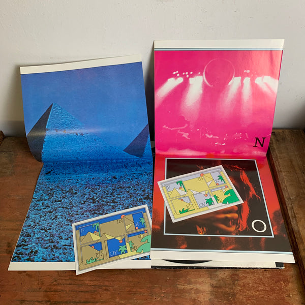 LP Pink Floyd The Dark Side Of The Moon 1973 mit 2 Poster und 2 Sticker