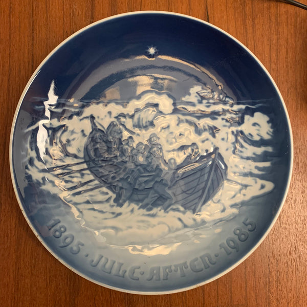 Weihnachtsteller 1895 Jule Aften 1985 von Bing und Gröndahl