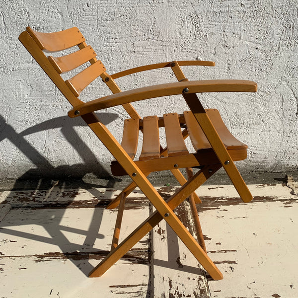 Vintage Bauhaus Klappstuhl von Herlag