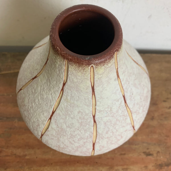 Vintage Keramik Vase von Überlacker 456 / 17