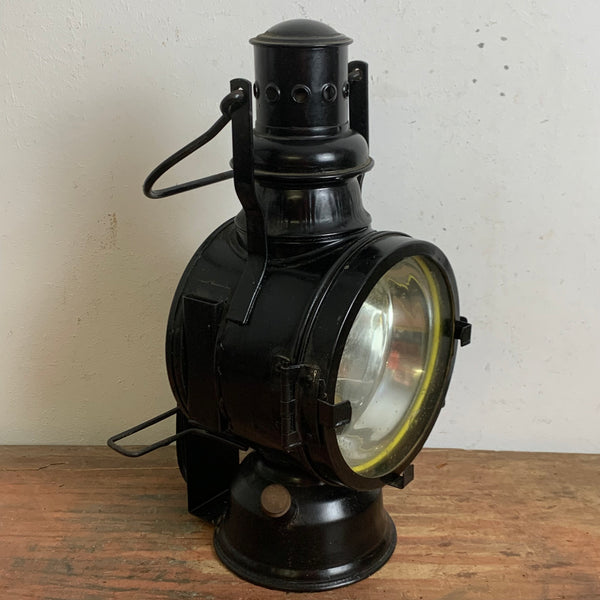 Alte Petroleum Eisenbahnlampe von A. Sartorius Wuppertal 1974
