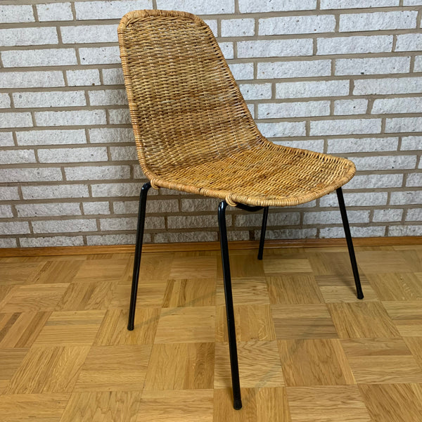 Vintage Basket Chair Korbstuhl von Gian Franco Legler