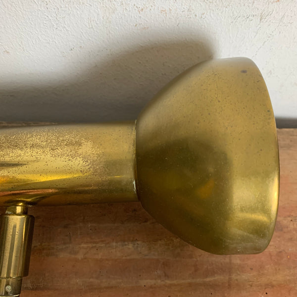 Zwei vintage Messing Klemm Lampen von Koch & Lowy für Omi