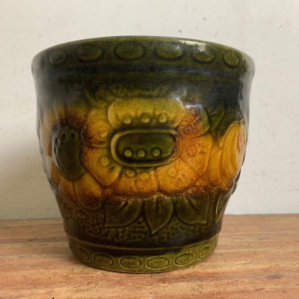 Vintage Keramik Blumen Übertopf von Scheurich 887-12