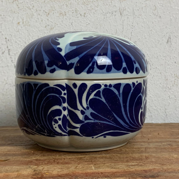 Vintage Porzellan Deckeldose Bodil blau-weiß von Rosenthal Studio Linie