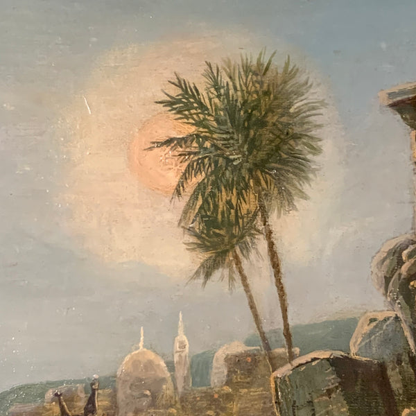Ölgemälde Beduinenlager von Richard Tillmans