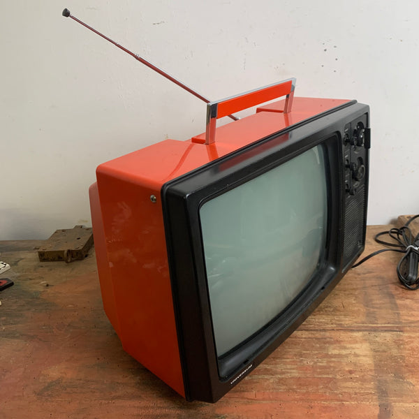 Vintage Fernseher Universum in orange
