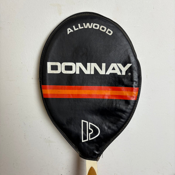 Vintage Holz Tennisschläger Diamant und Hülle Björn Borg von Donnay
