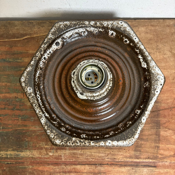 Vintage Fat Lava Keramik Wand Lampe