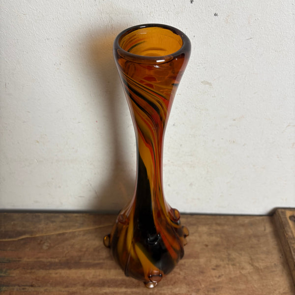 Vintage Design Glas Vase von Aseda