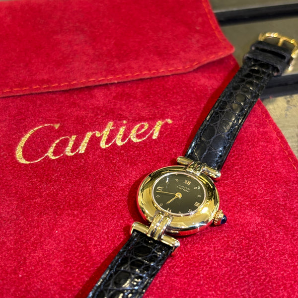 Must de Cartier Colisée Damenuhr aus Vermeil